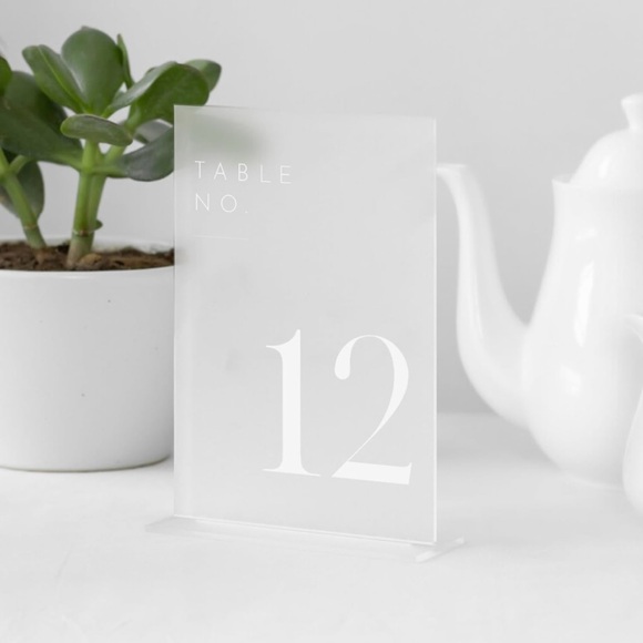 Wedding/Event Table Number Signs numbers 1-10 - Picture 3 of 3